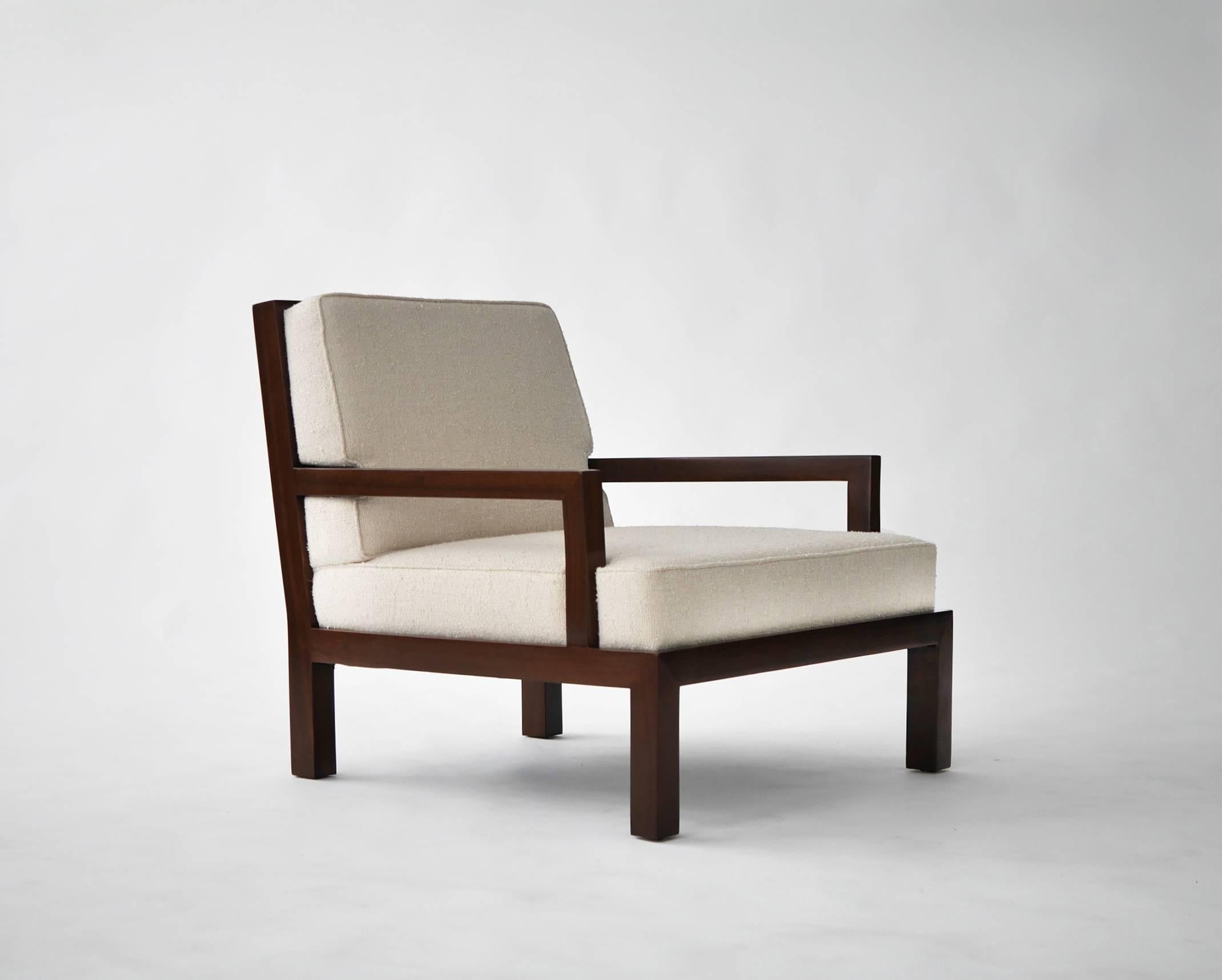 Mid-20th Century Rare Michael Taylor Custom Armchairs For Sale