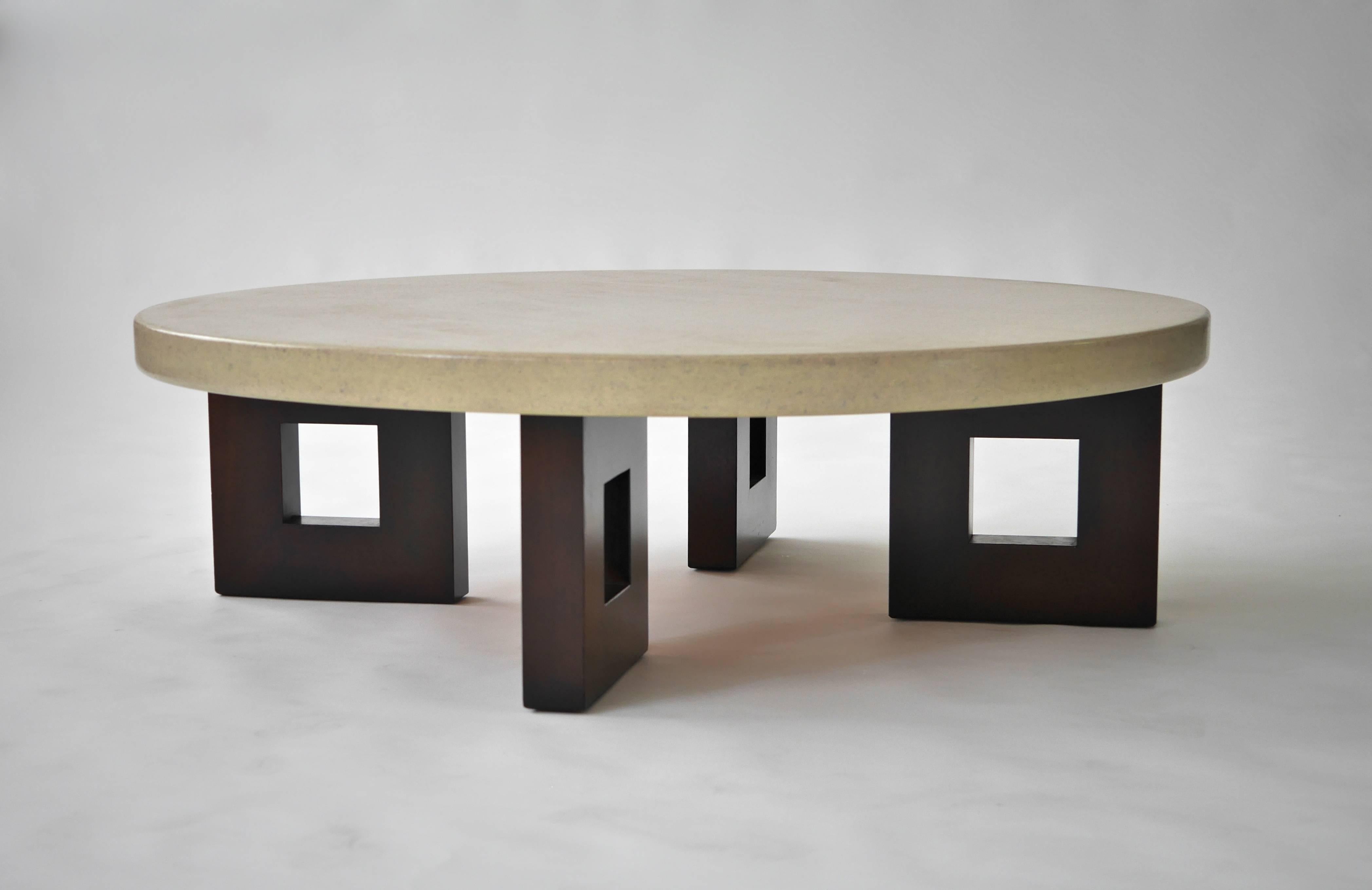 Paul Frankl Lacquered Cork Cocktail Table 2