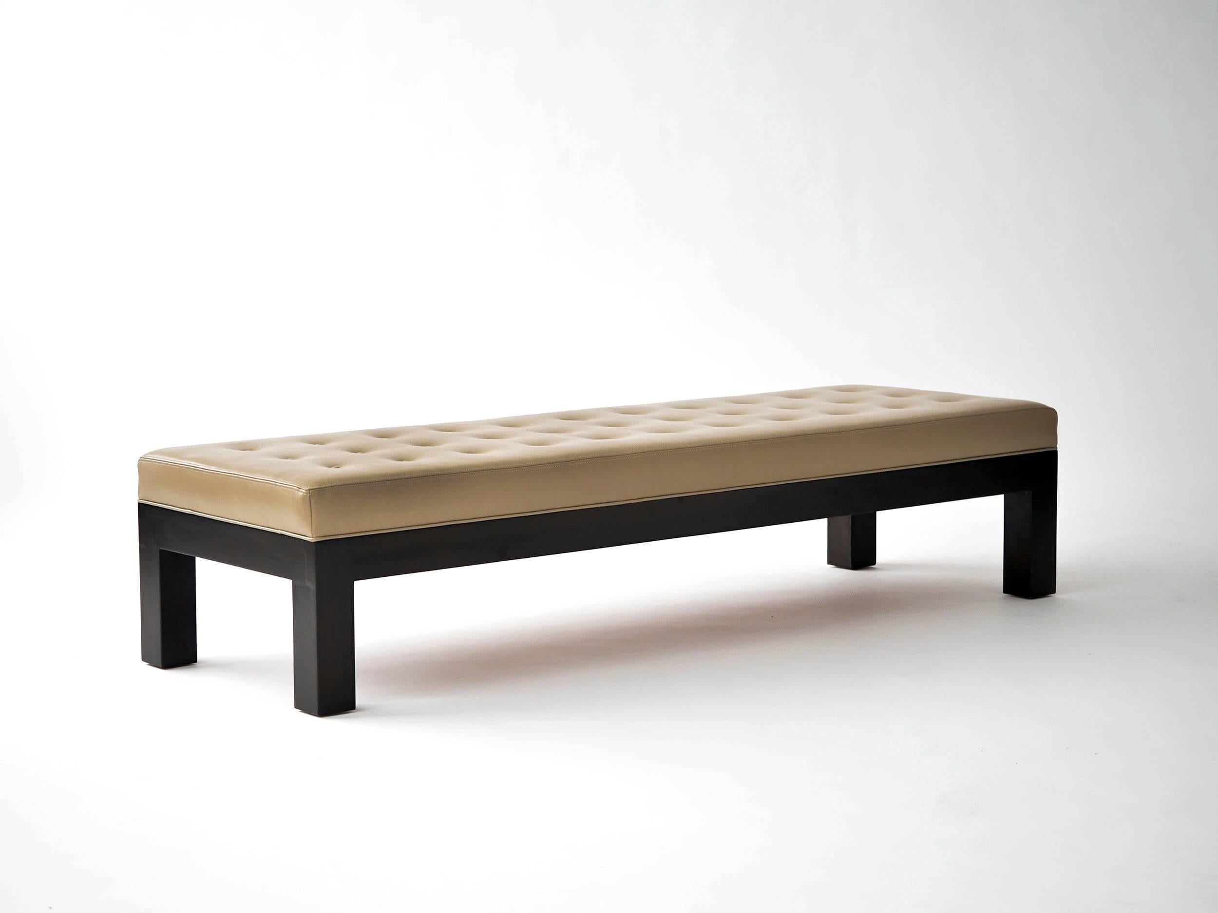 Lacquered Michael Taylor Custom Bench For Sale