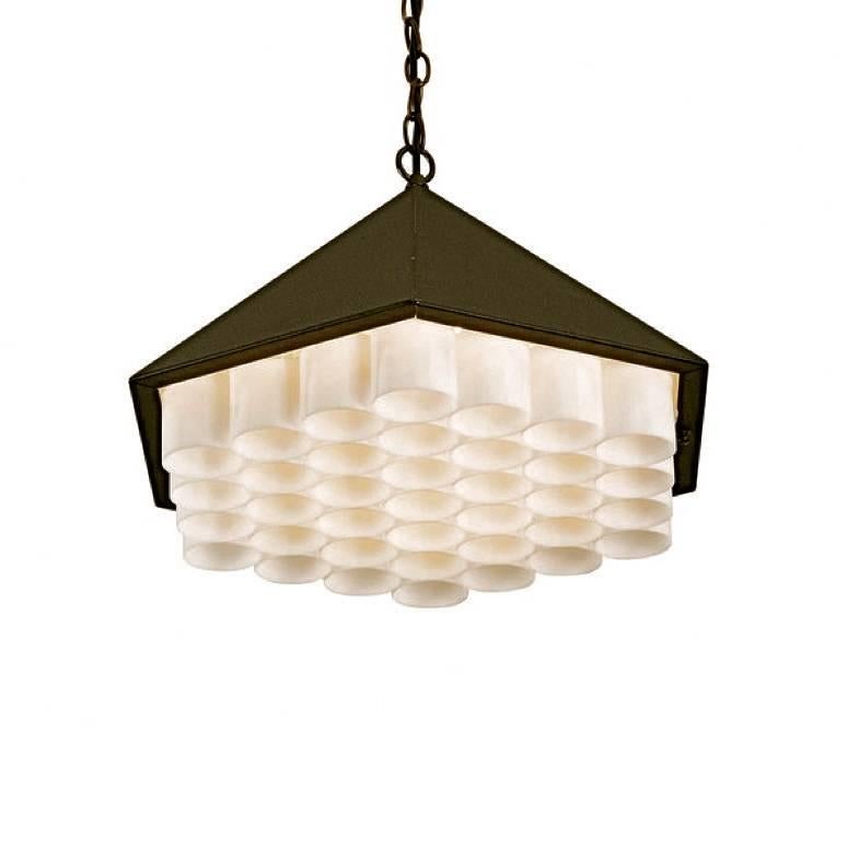 Acrylic George Nelson Beehive Chandelier For Sale