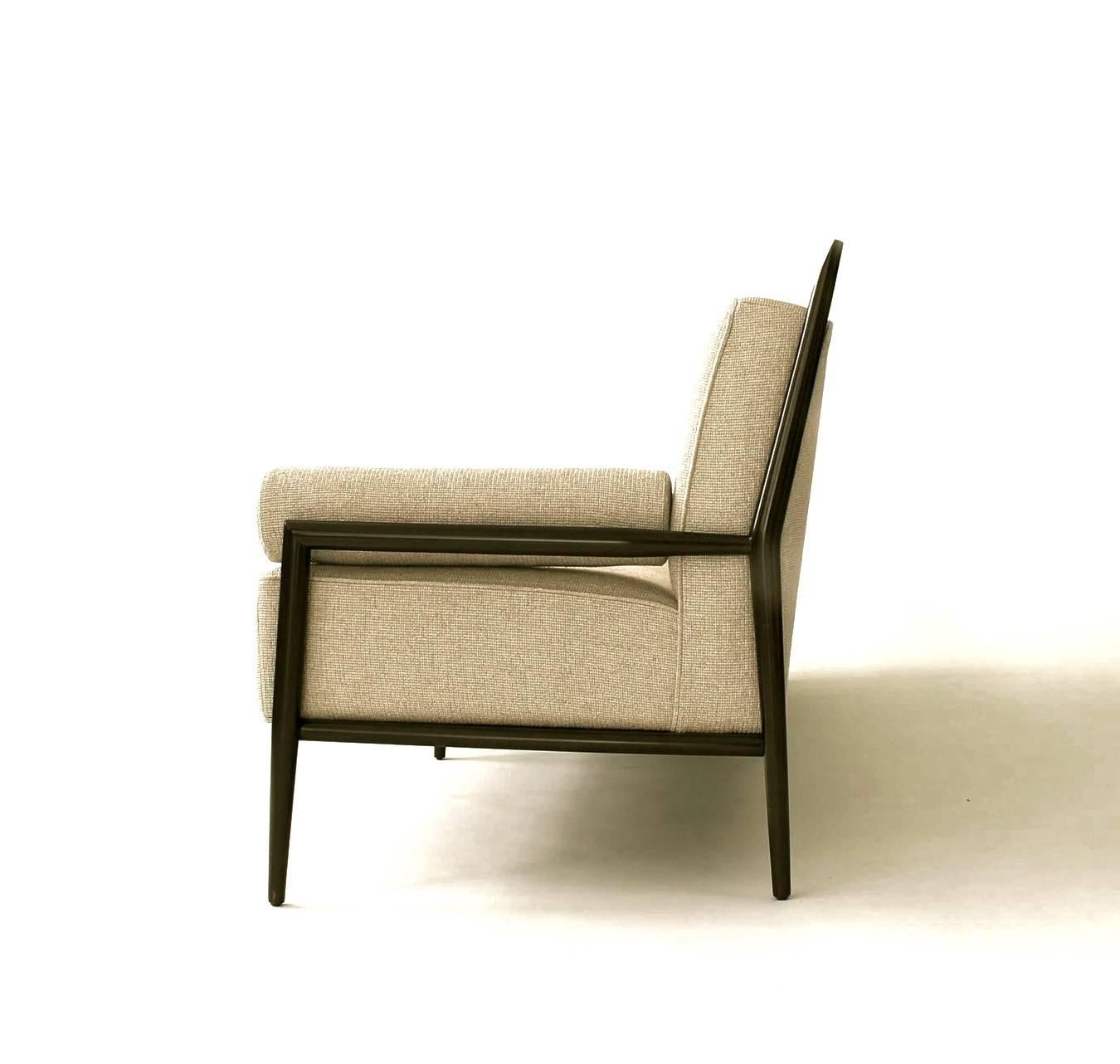 Linen Paul McCobb Four-Seat Sofa