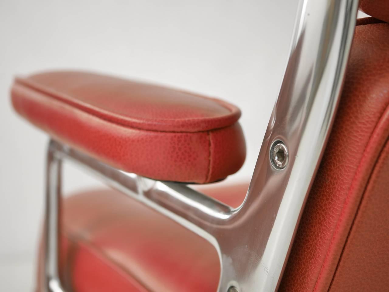 Mid-20th Century Charles Eames Time Life Leather Lounge Chairs For Sale
