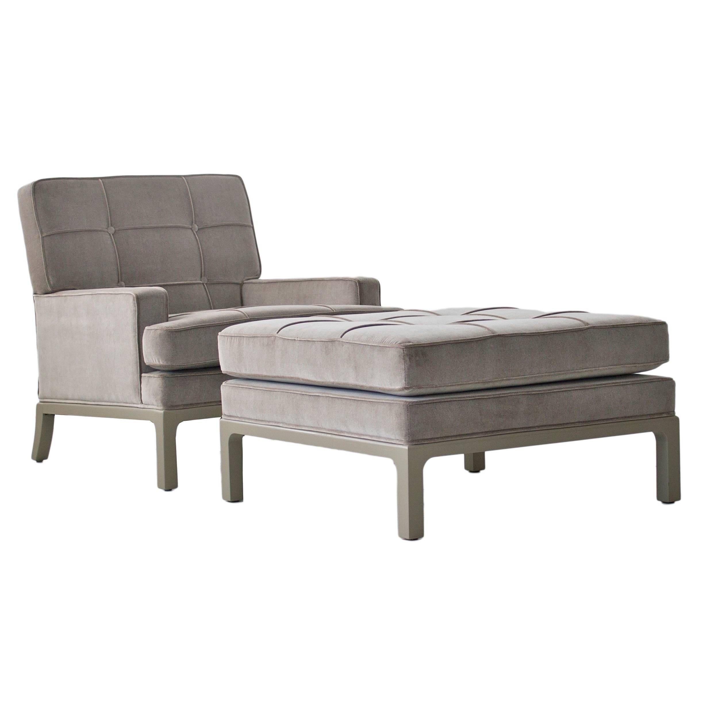 American Tommi Parzinger Lounge Chair and Ottoman