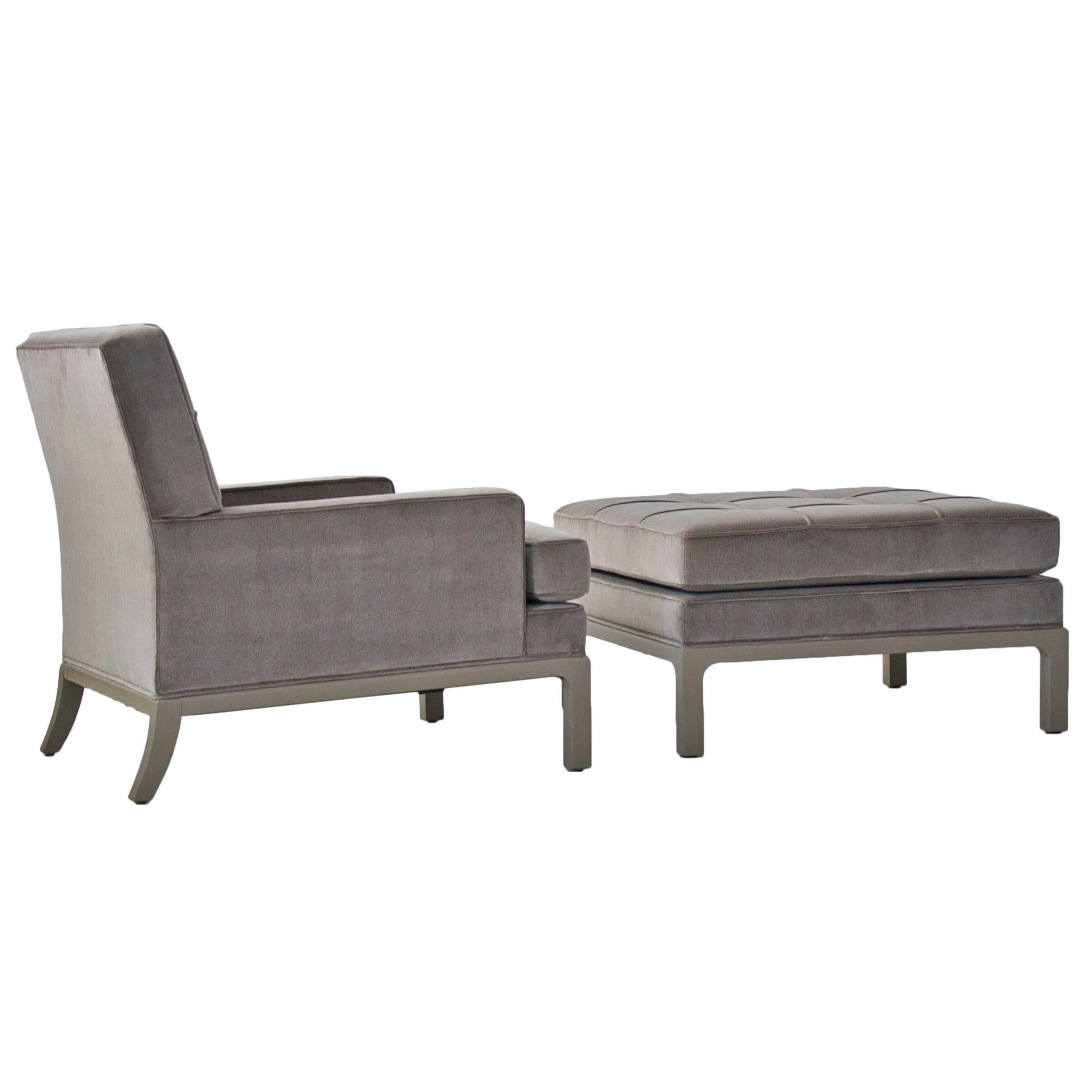 Tommi Parzinger Lounge Chair and Ottoman 1