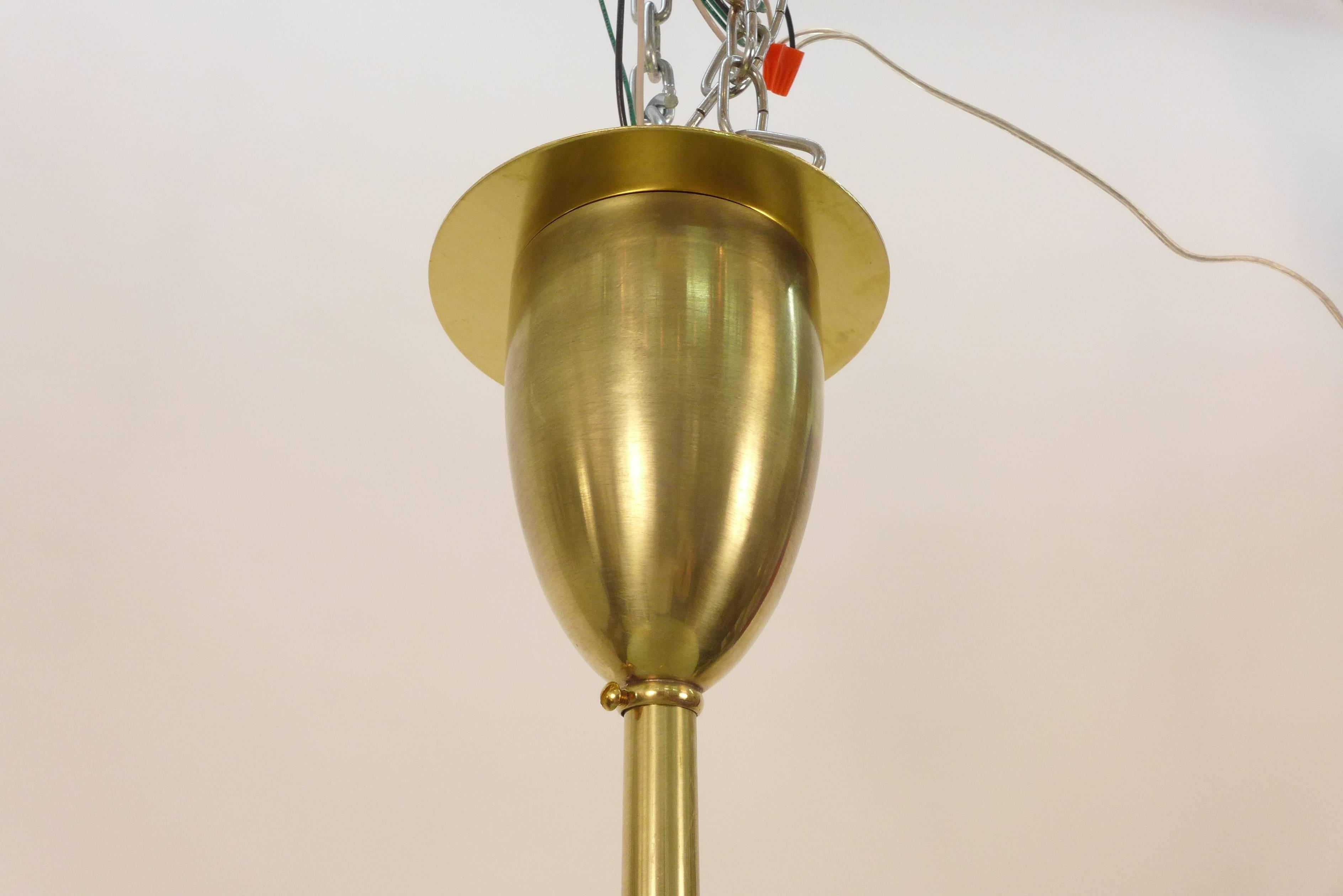 Lustre en verre gravé dans le style de Pietro Chiesa pour Fontana Arte en vente 3