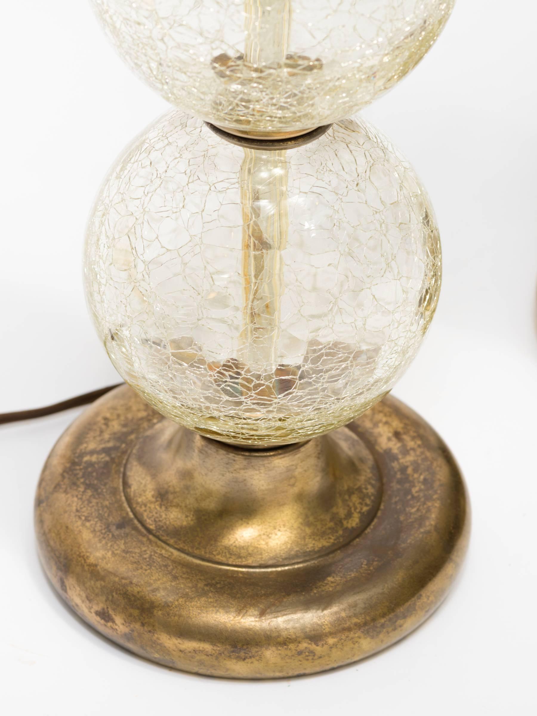 vintage glass ball lamp