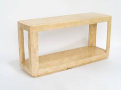 Tessellated Stone Console Table