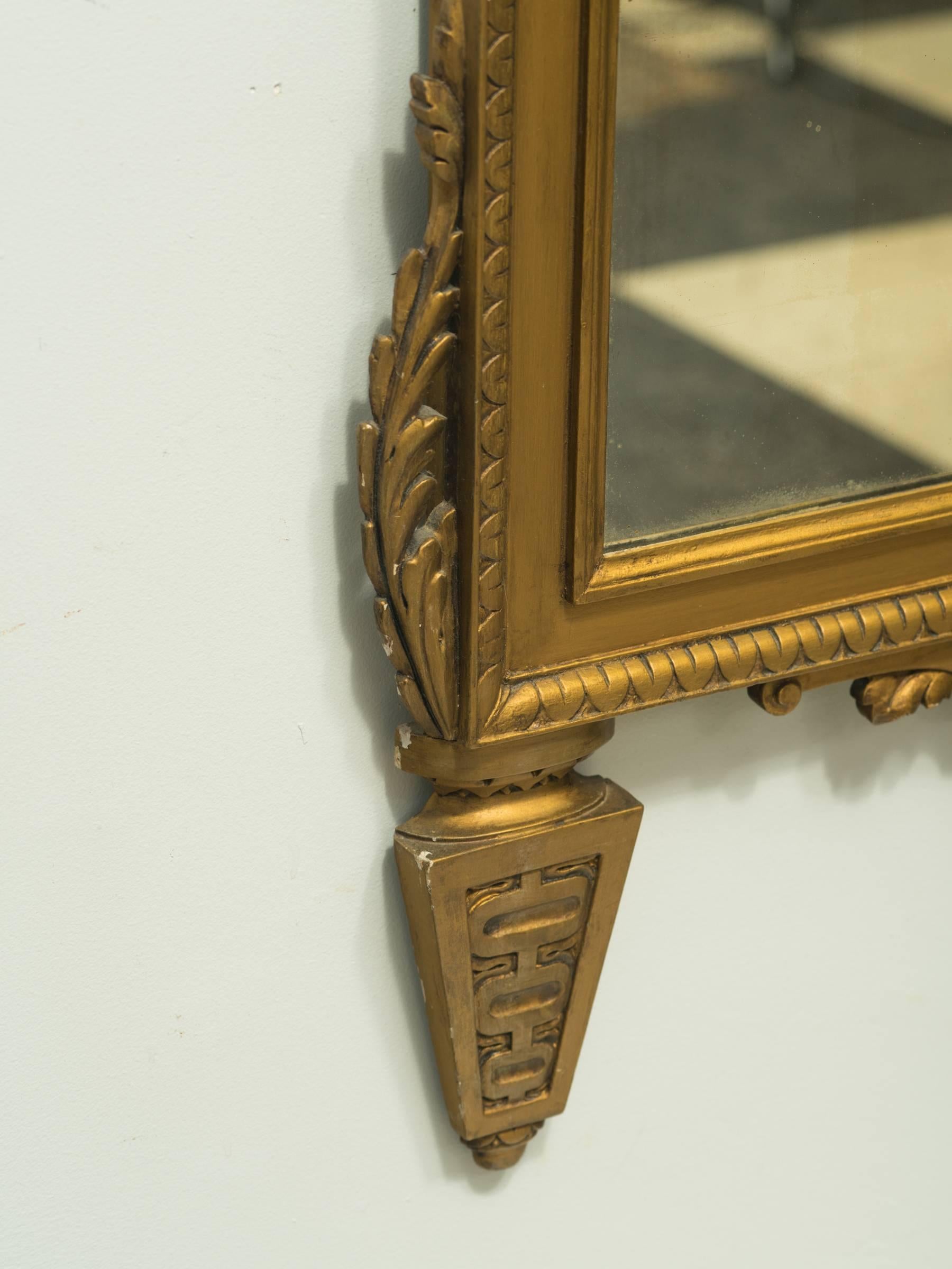 Late 20th Century Italian Wood Medallion Mirror For Sale