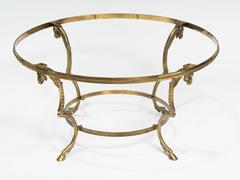 Brass Ram Head Coffee Table Base