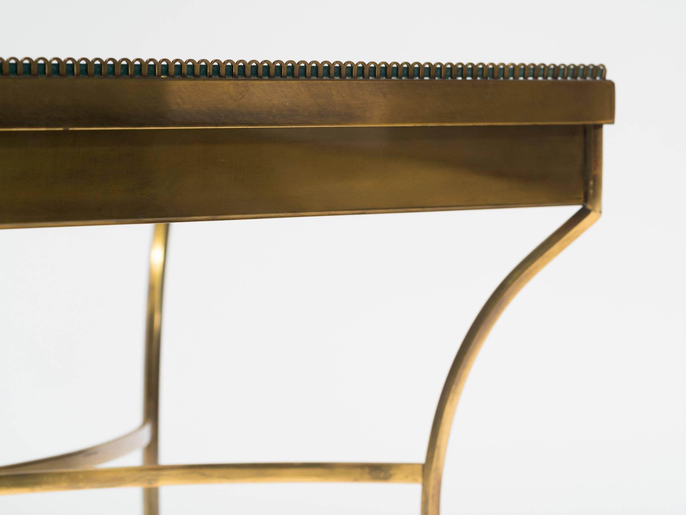 Mid-20th Century  Brass French Display Table