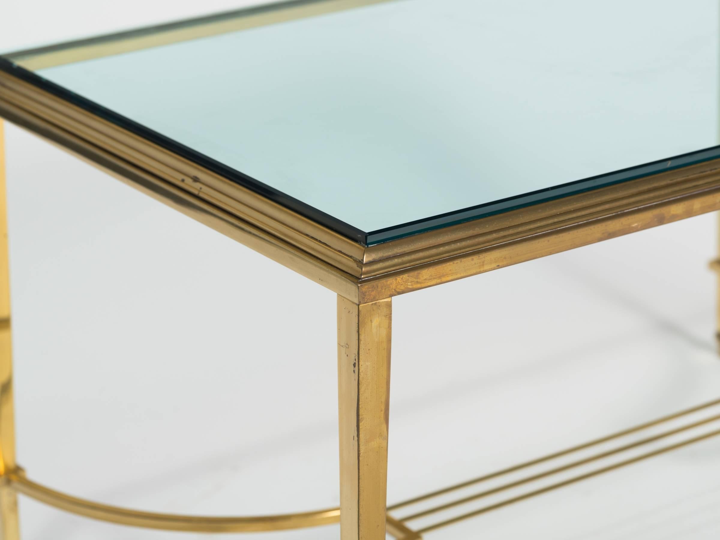 Brass and Glass Table Cocktail Table 3