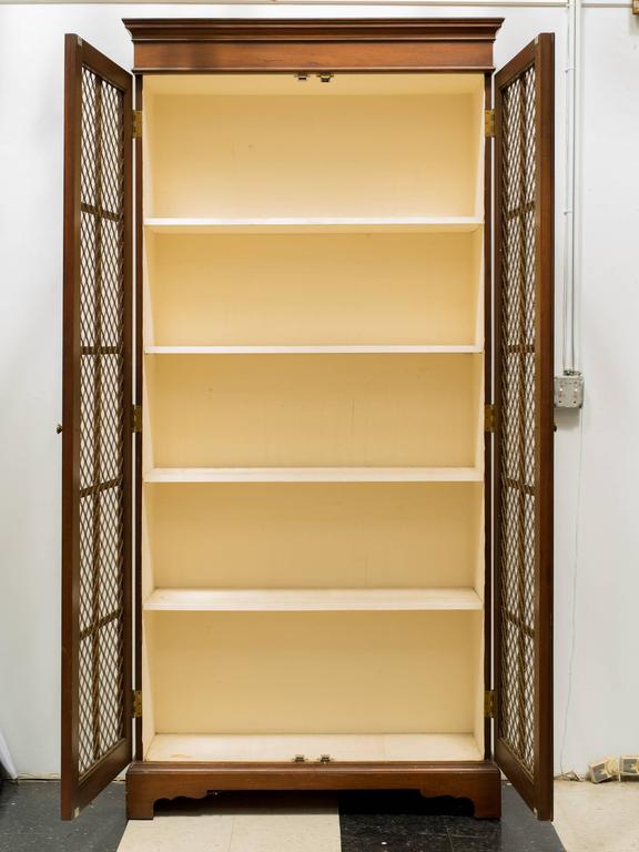 Pair of Tall Classic Chicken Wire Bookcase at 1stDibs