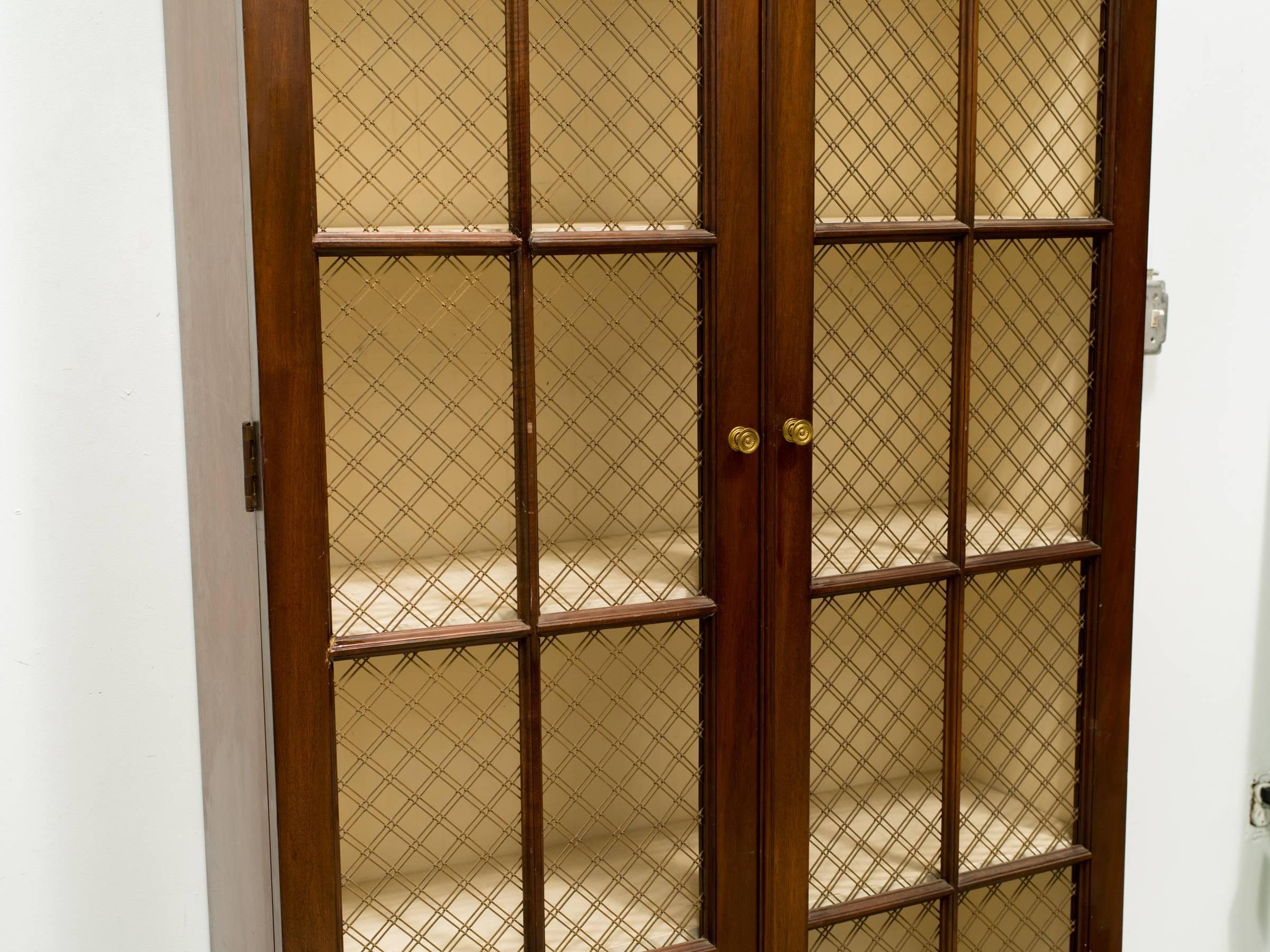 Pair of Tall Classic Chicken Wire Bookcase 3