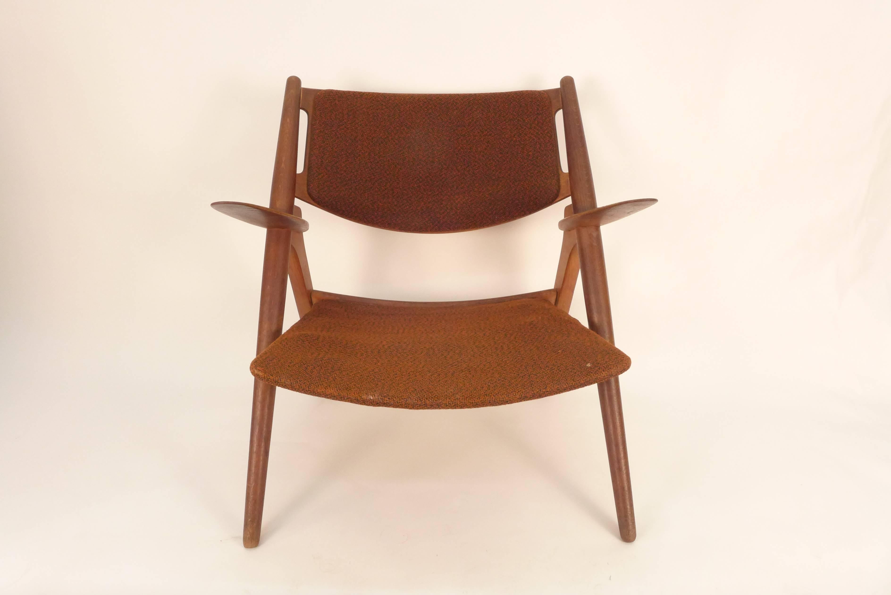 Danish Sawback Chair by Hans J. Wegner In Distressed Condition In Tarrytown, NY