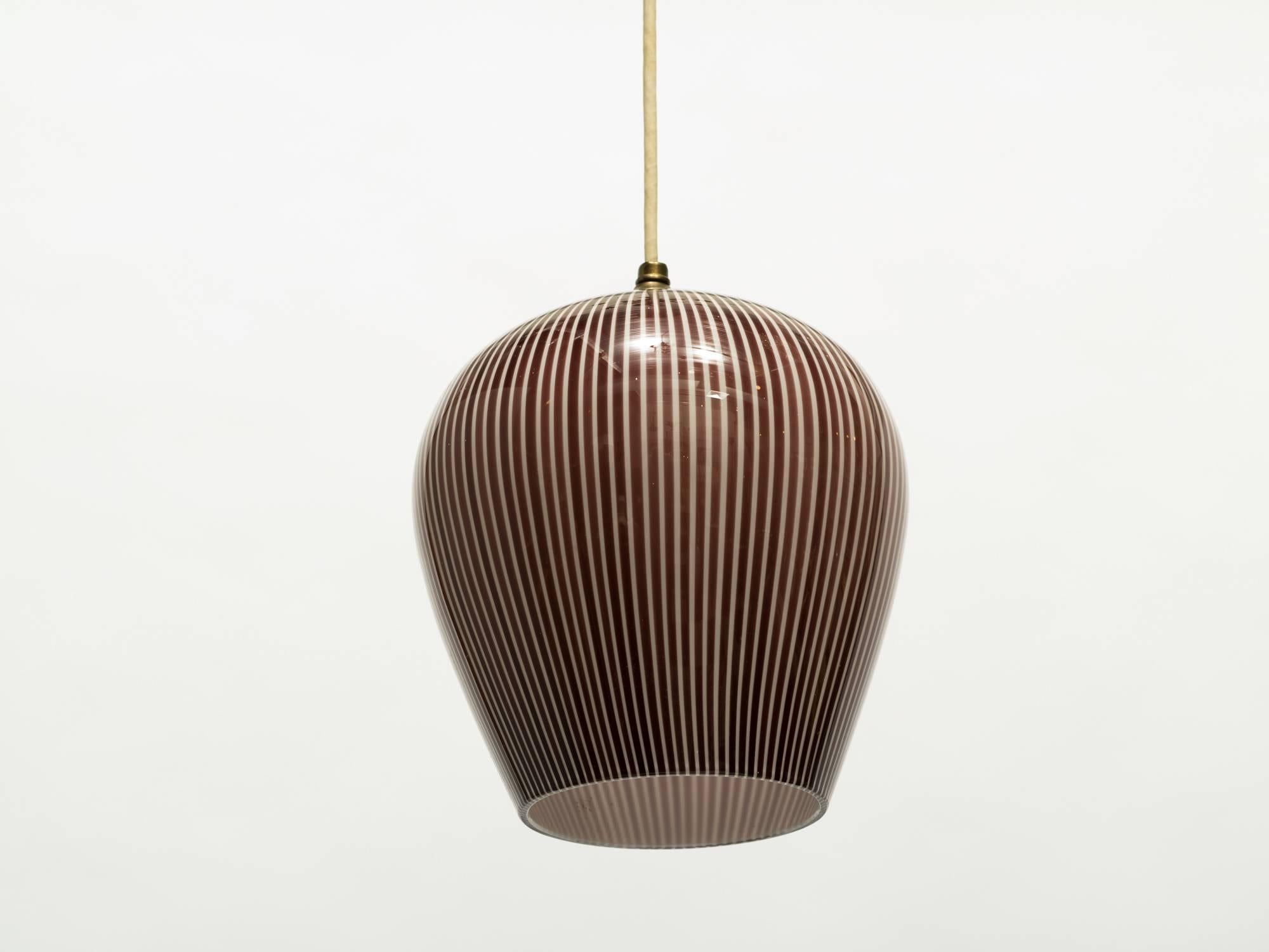 Italian venini pendant light by Massimo Vigelli.
