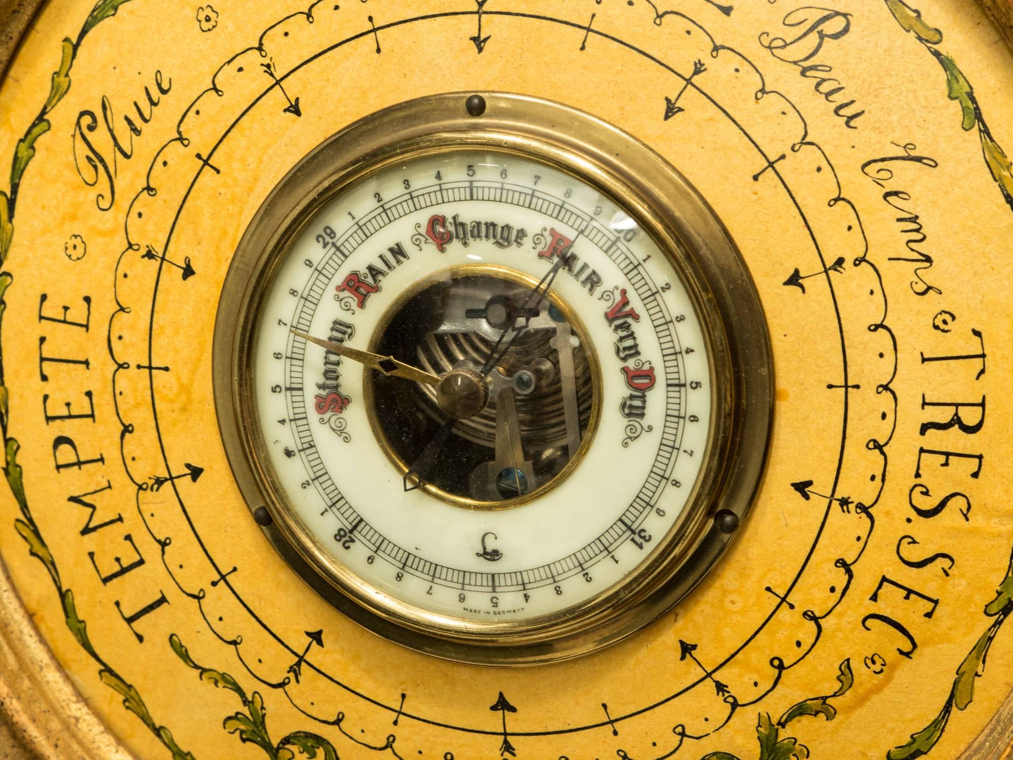 Mid-20th Century Giltwood Italian Barometer