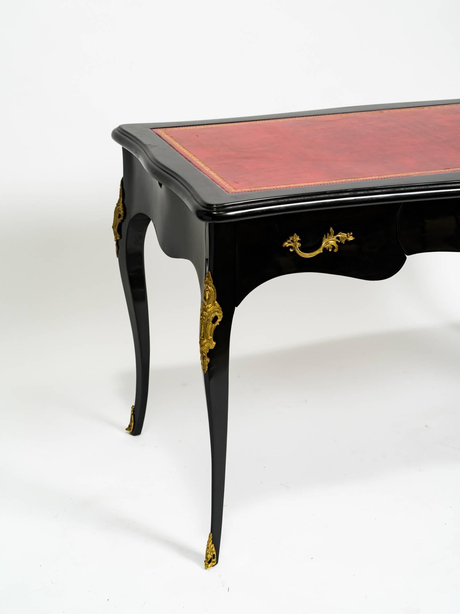 Louis XV Style Lacquered Bureau Plat 2