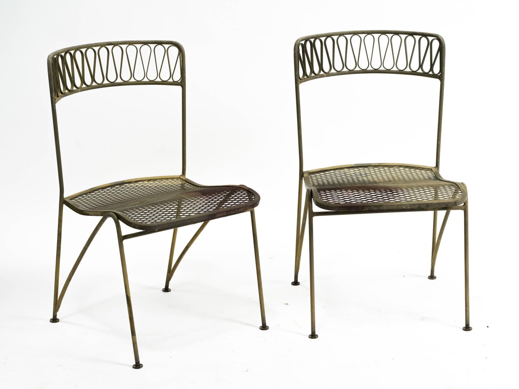 1950s Ribbon Outdoor Dining Set by Maurizio Tempestini In Good Condition In Tarrytown, NY