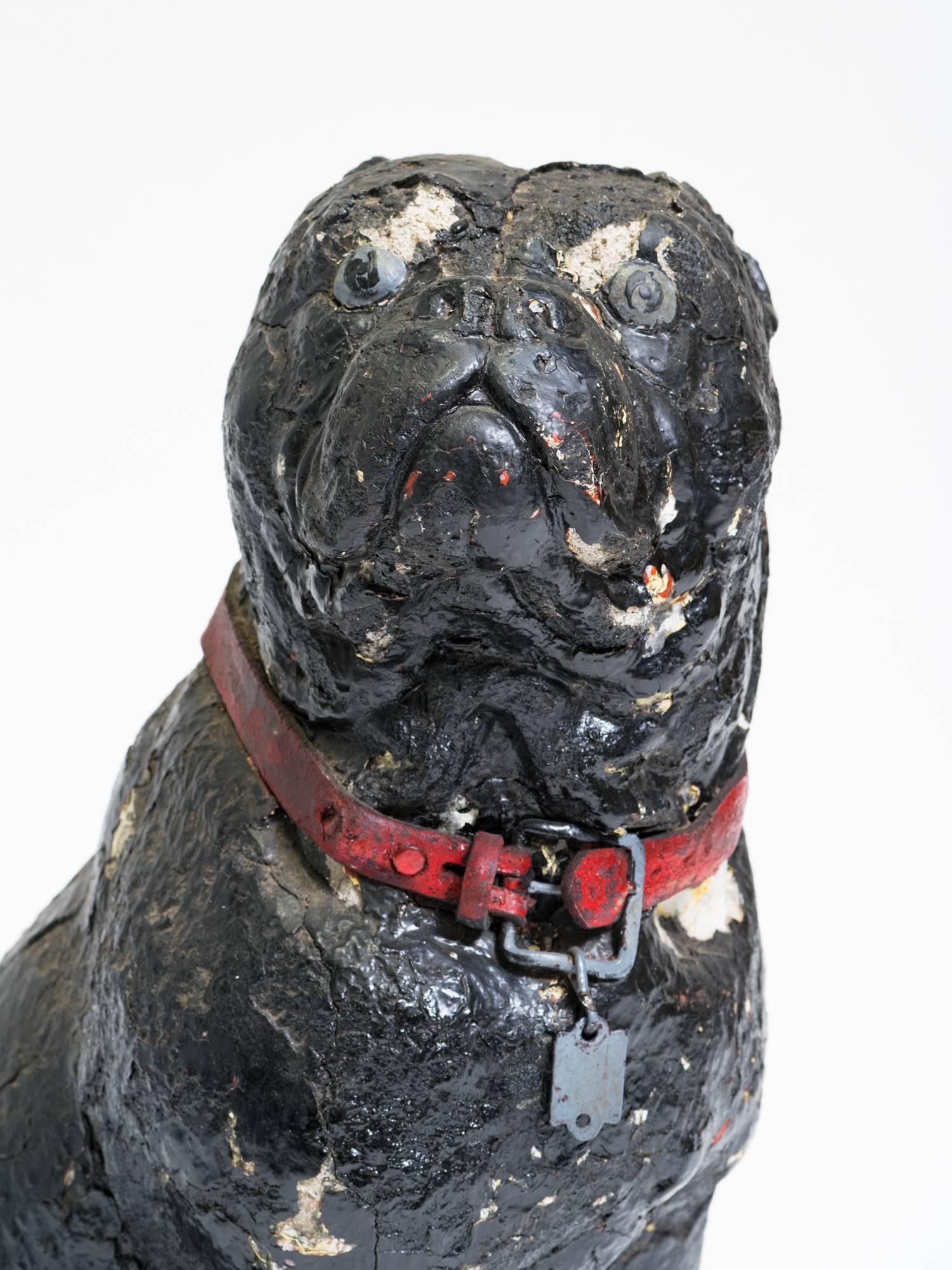 Bulldogge aus Beton aus den 1940er Jahren im Zustand „Gut“ im Angebot in Tarrytown, NY