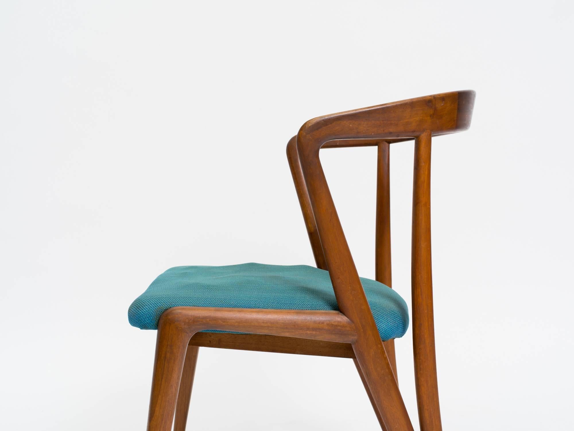 Pair of Walnut armchairs by Bertha Scaefer for SInger and Sons. 

