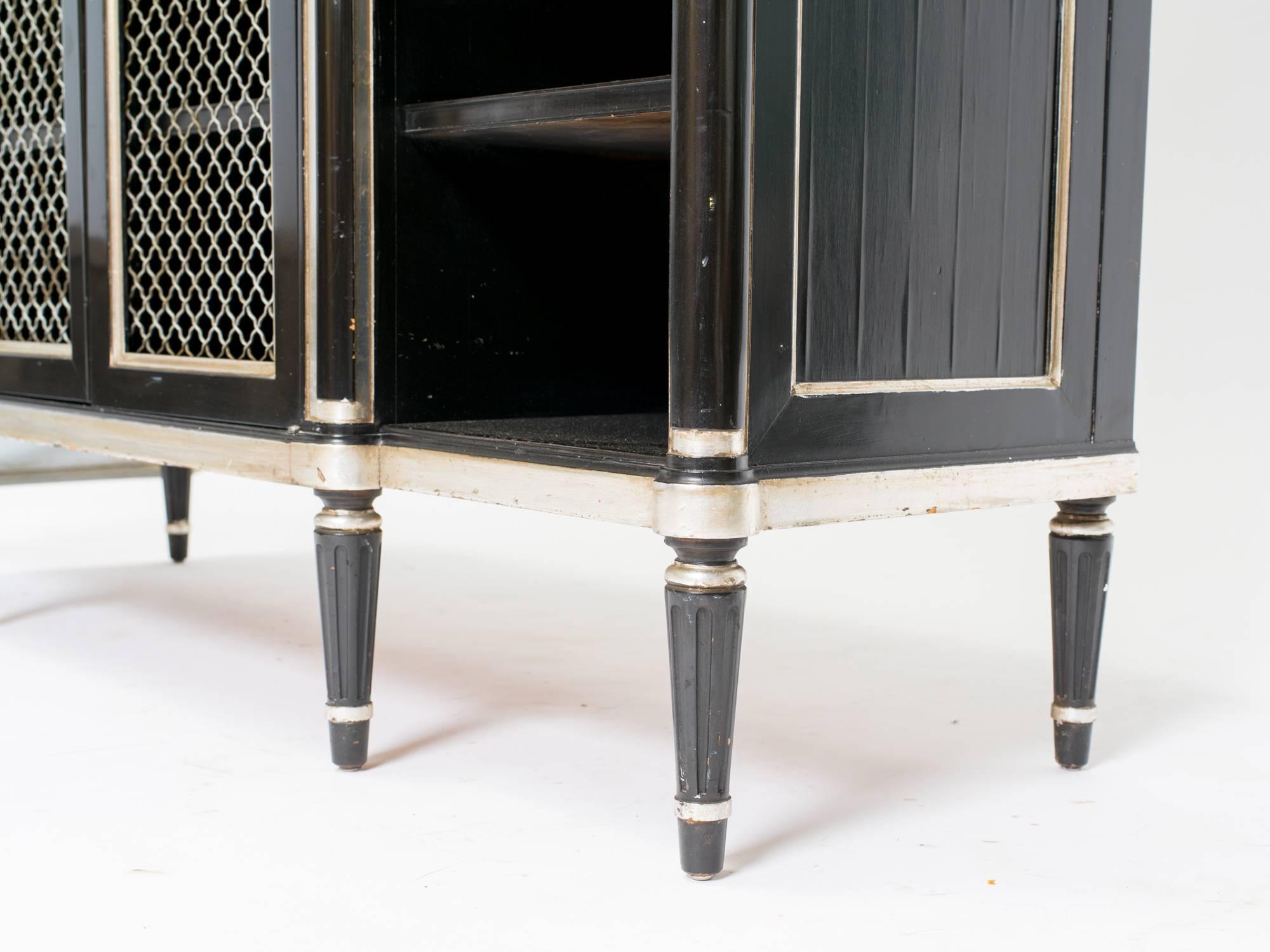 Lacquered 1940s Regency Style Credenza 2