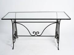 Iron Lyre Garden Table