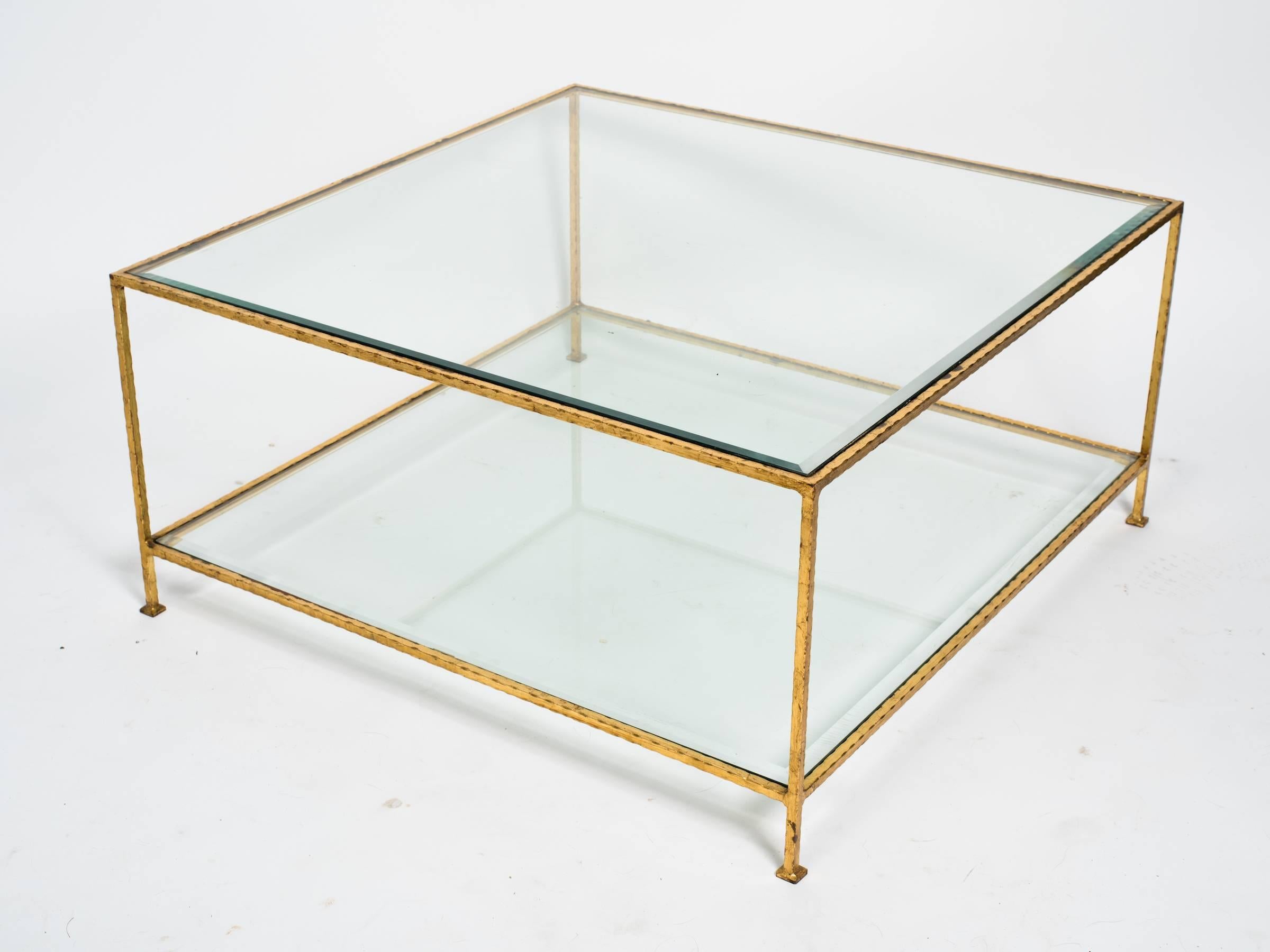 Two-Tiered Gilt Iron Coffee Table 5