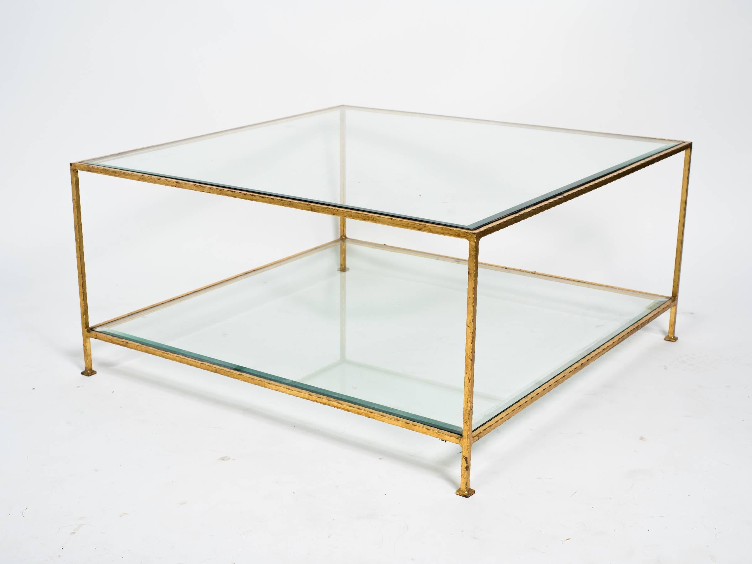 Two-Tiered Gilt Iron Coffee Table 4