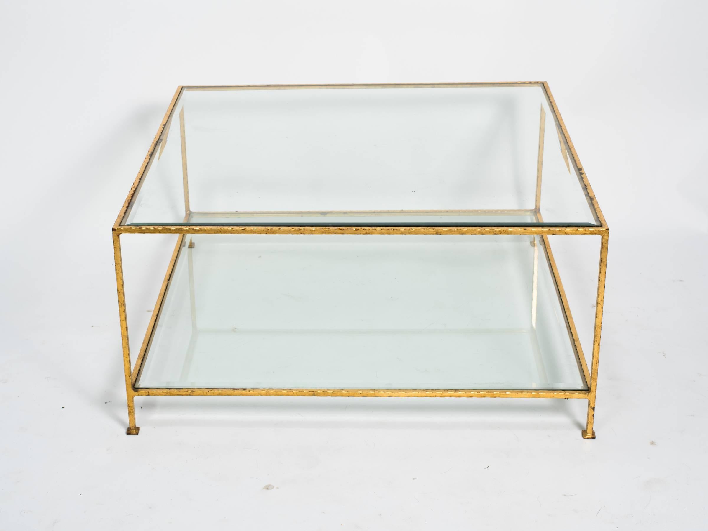 Two-Tiered Gilt Iron Coffee Table 3