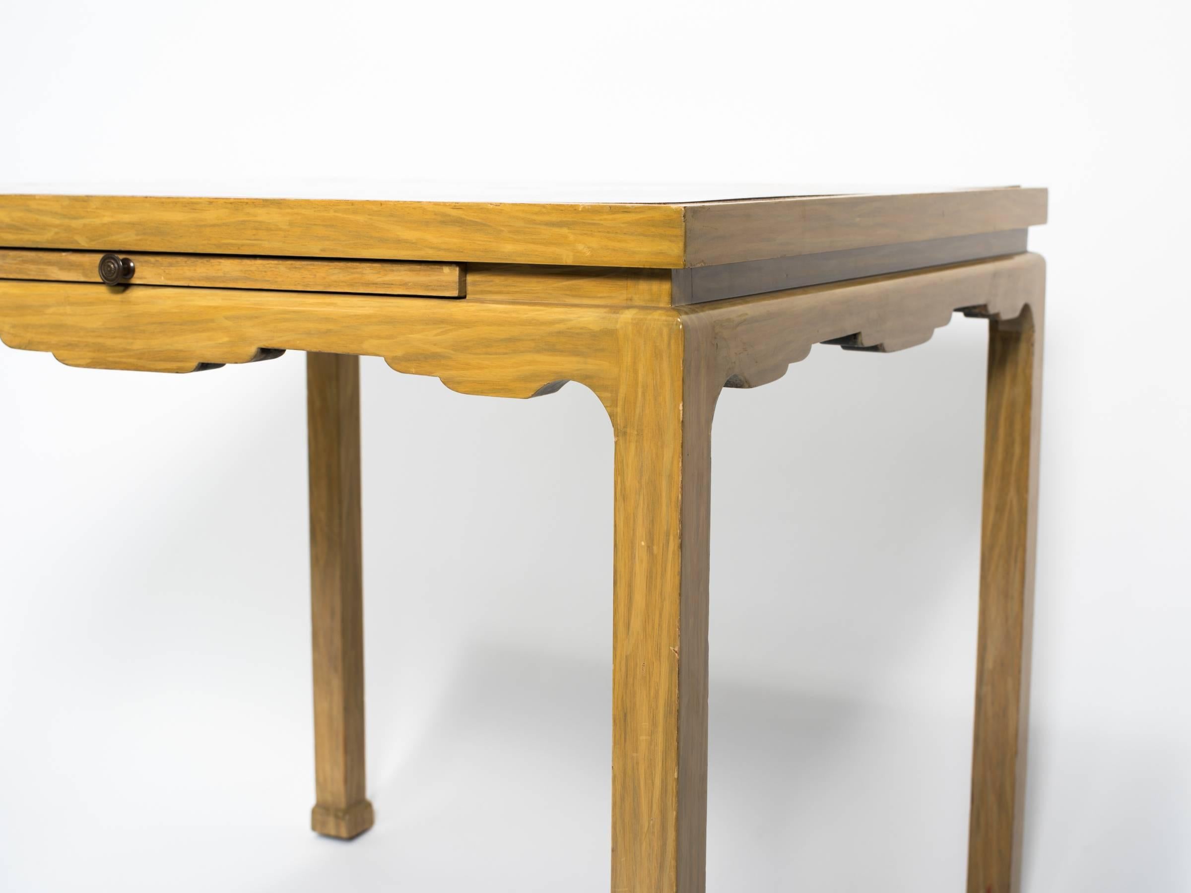 Mid-20th Century James Mont Style Card Table