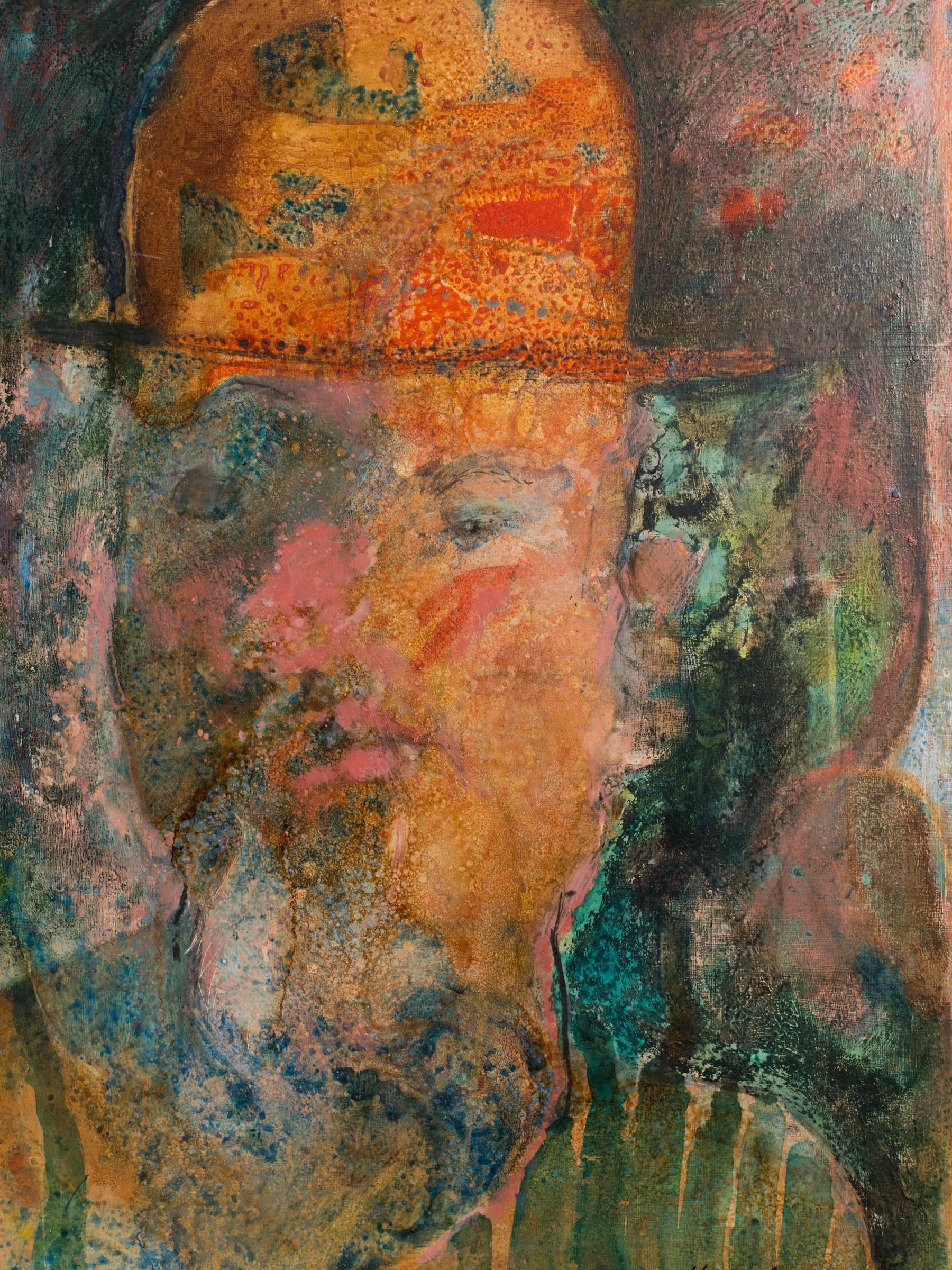 Late 20th Century Painting of Man by Meyer Uranovsky