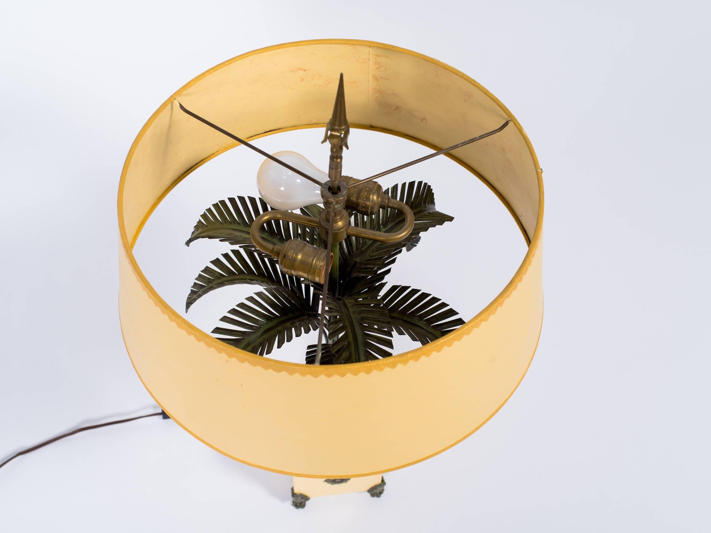 1960s Tole Palm Tree Lamp 3