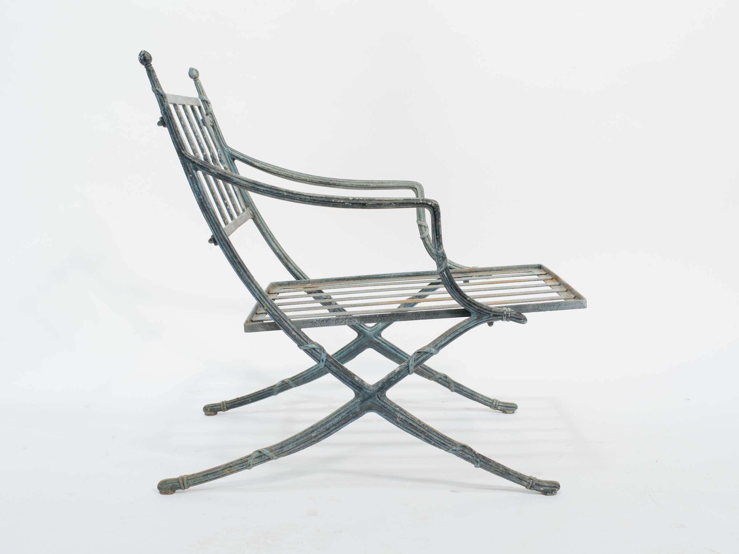 Pair of Classical Metal Outdoor Chairs 1