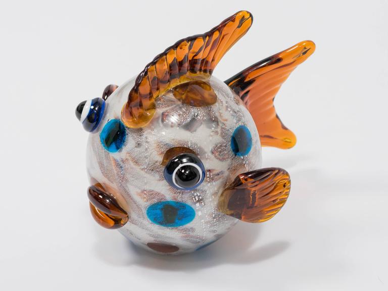 Multi-Colored Murano Glass Fish Sculpture at 1stDibs | multicoloured ...