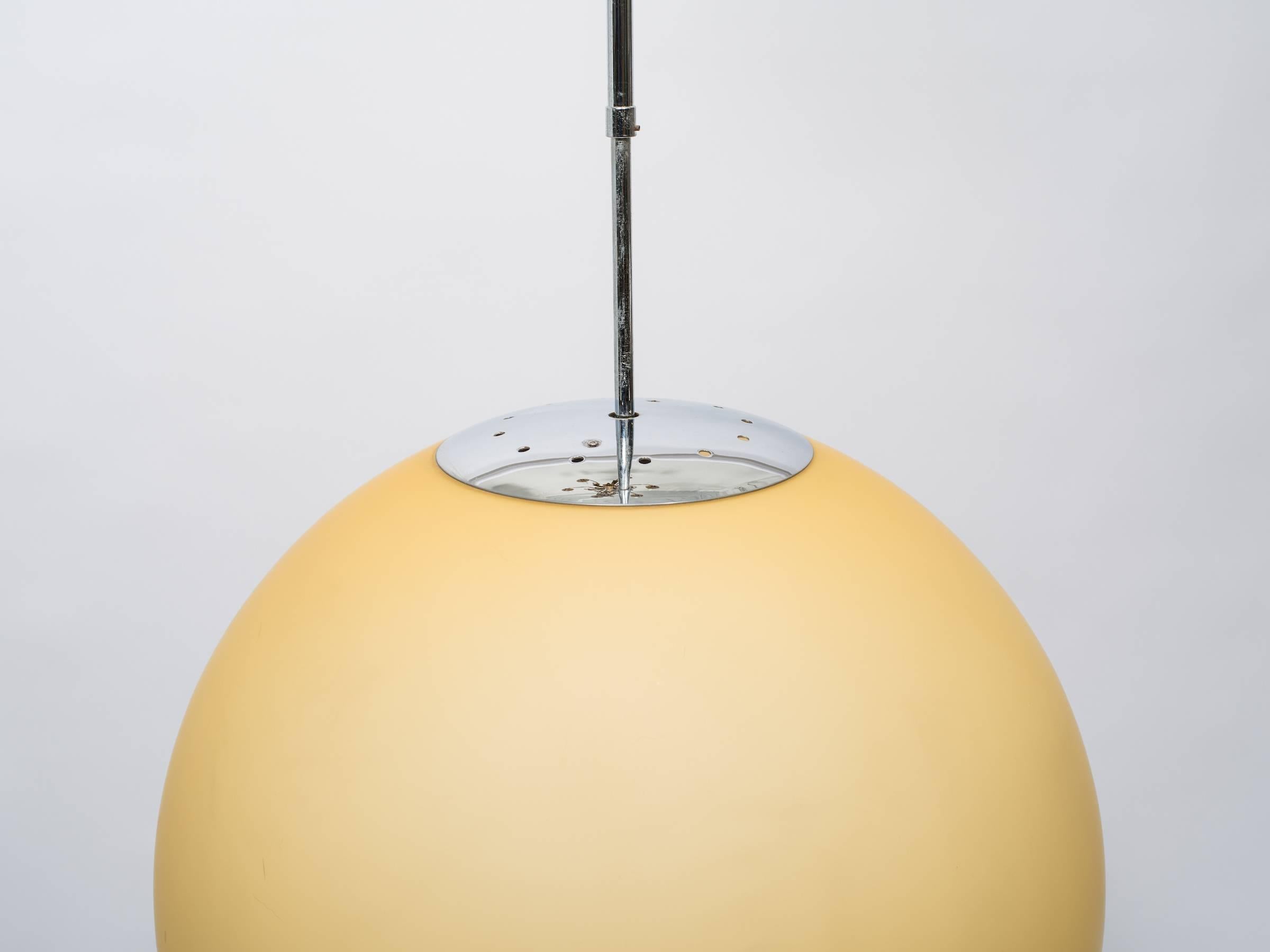 Mid-20th Century 1960s Glass Orb Chandelier For Sale