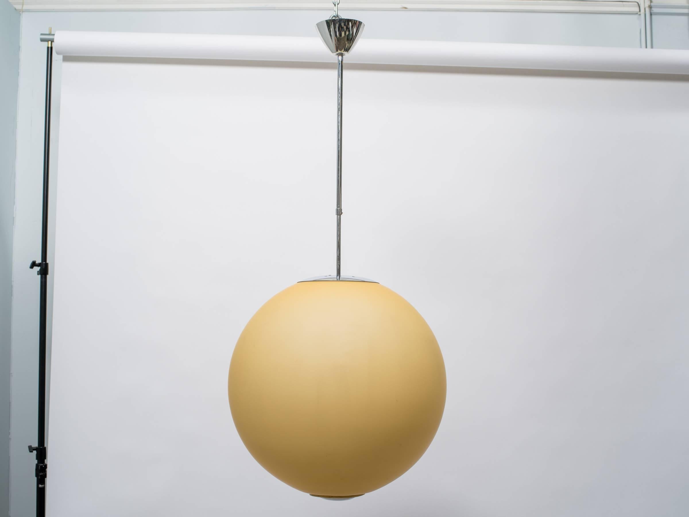 1960s Glass Orb Chandelier For Sale 1