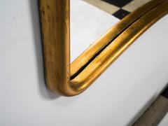 Midcentury Gilt Wood Shadow Box Mirror