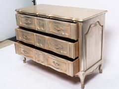 Pair of 1950s Silver Leaf Chests