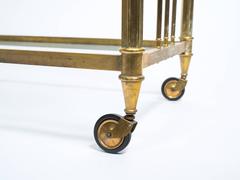 Brass Two-Tier Bar Cart