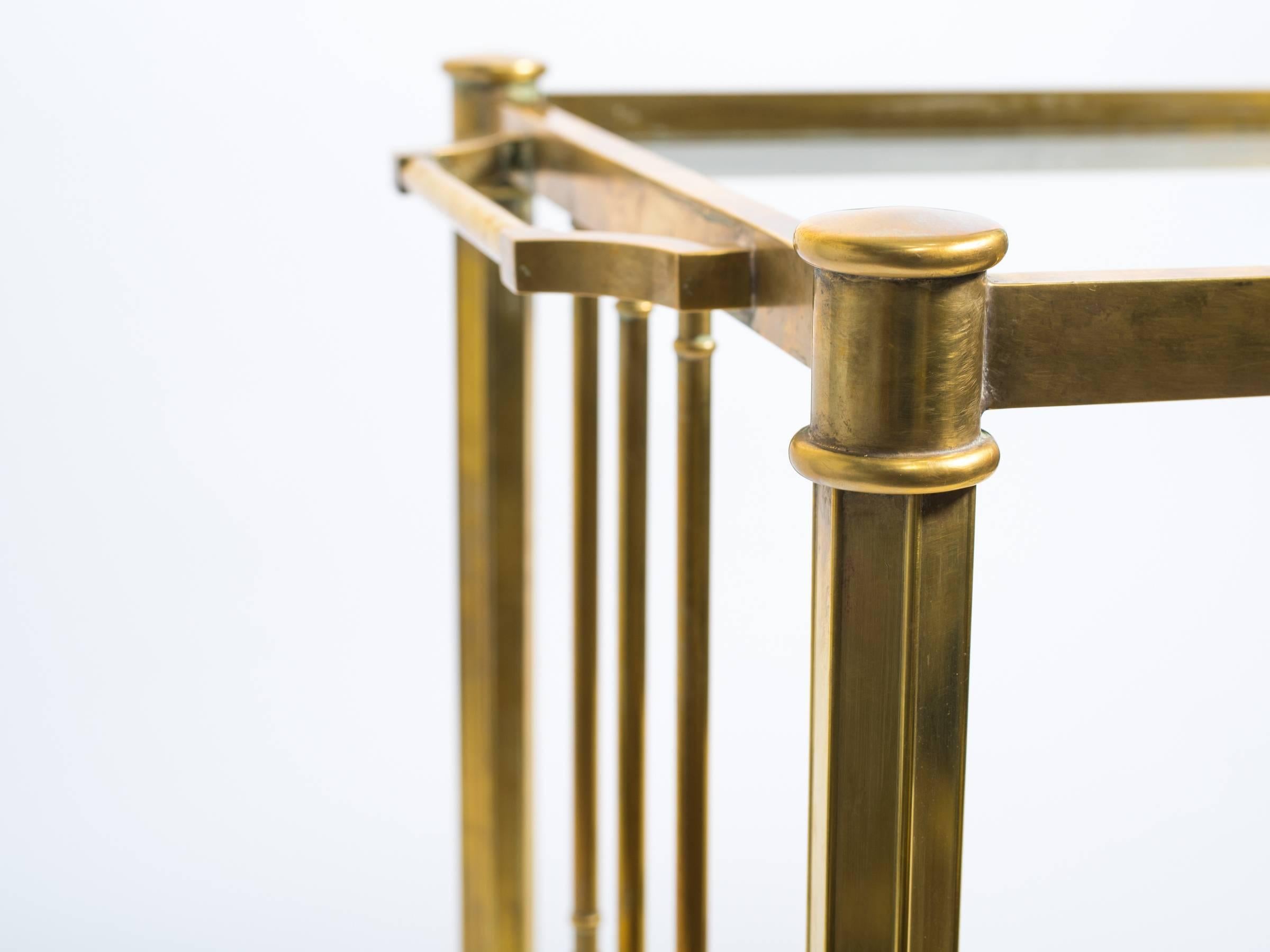 Brass Two-Tier Bar Cart 2