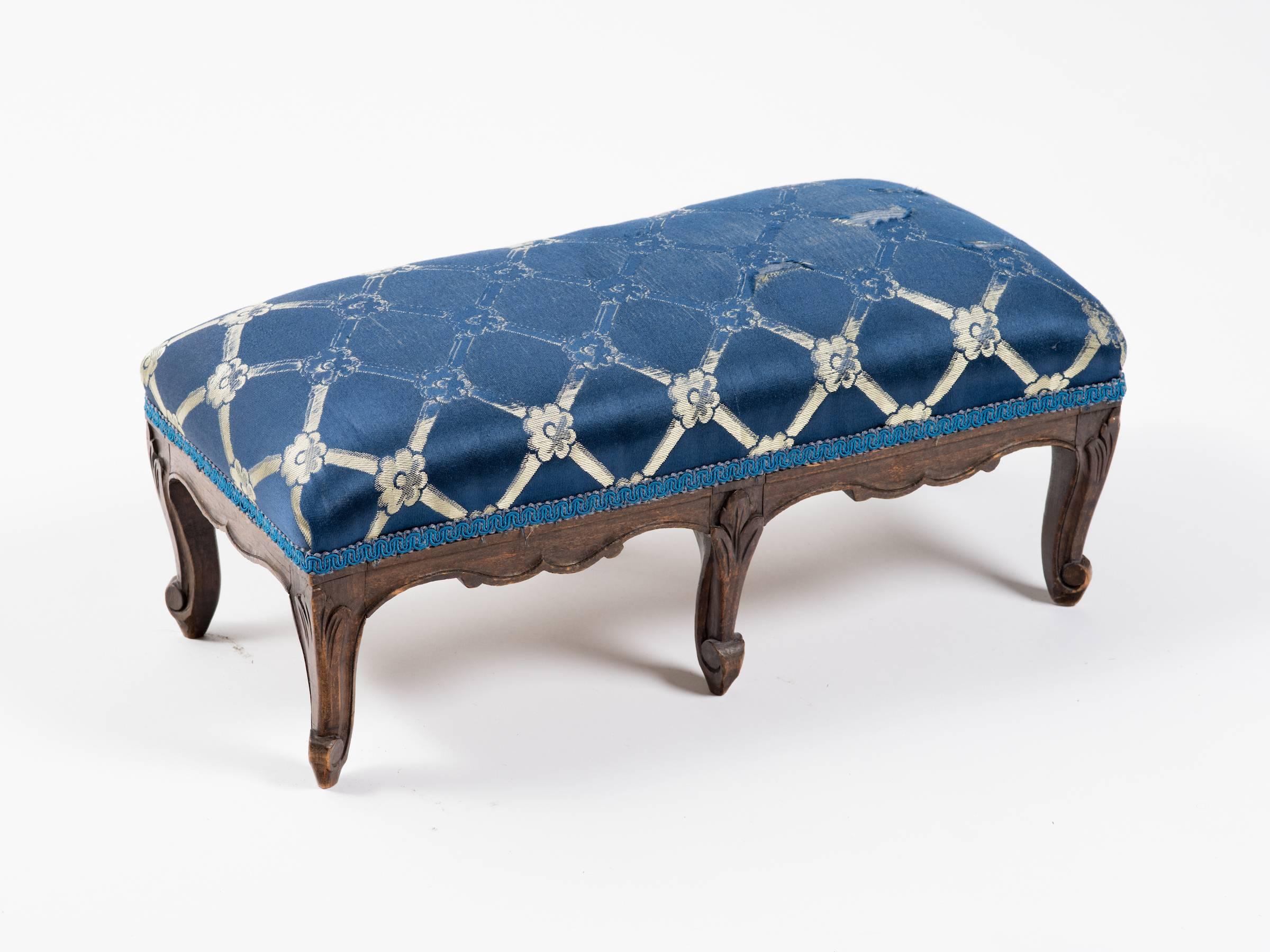 French Six-Legged Footstool  In Good Condition In Tarrytown, NY