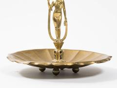 Art Deco Brass Figural Centerpiece