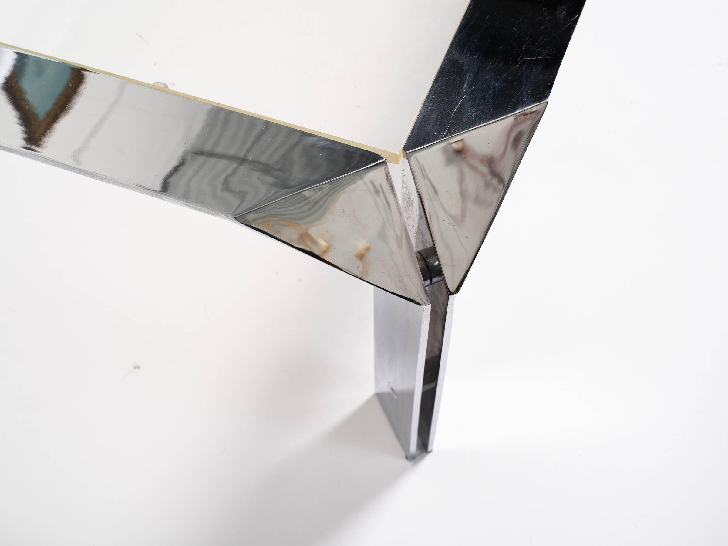 Design Institute of America Chrome Coffee Table 1