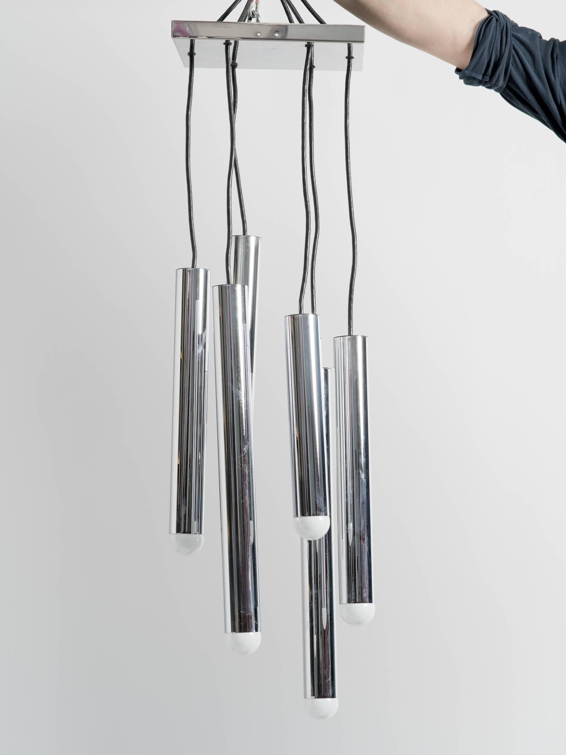 Late 20th Century 1970s Cascading Pendant Chandelier by Staff, Germany For Sale