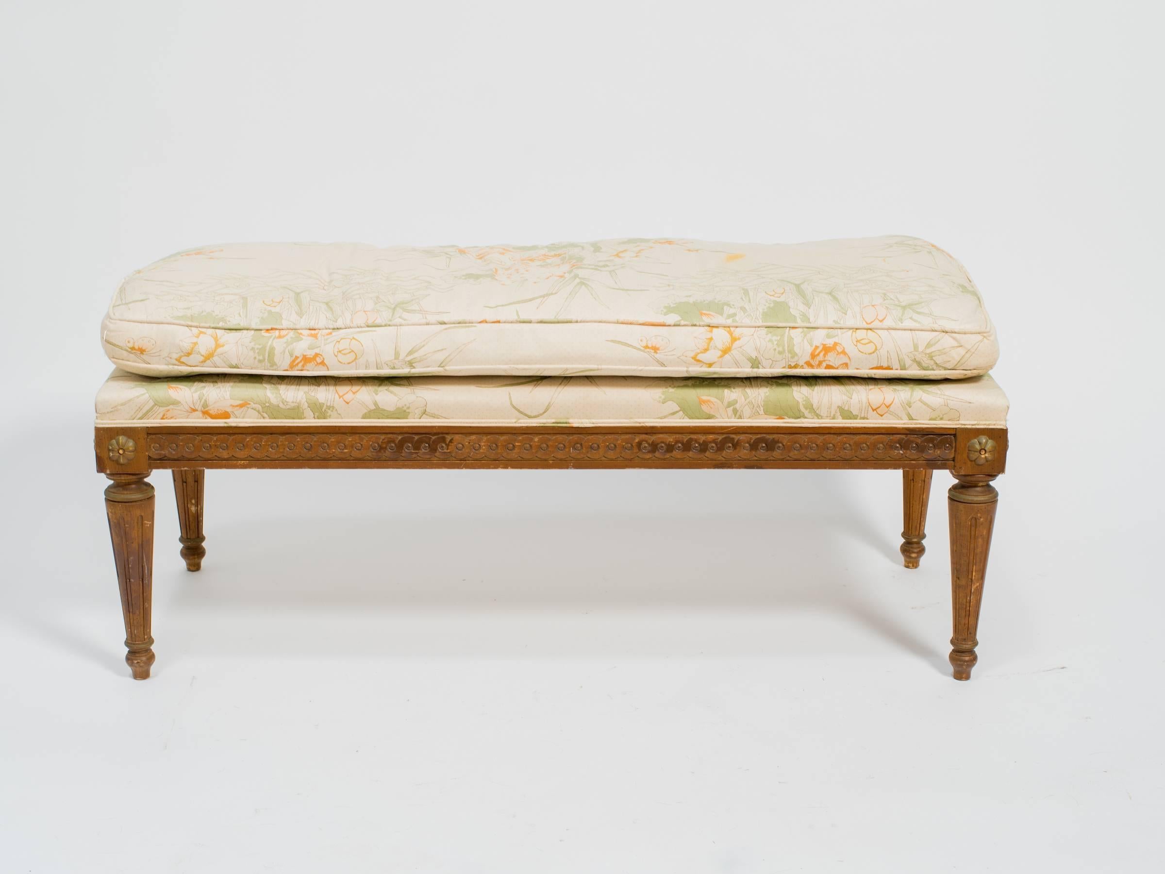 French Style Bench In Good Condition In Tarrytown, NY