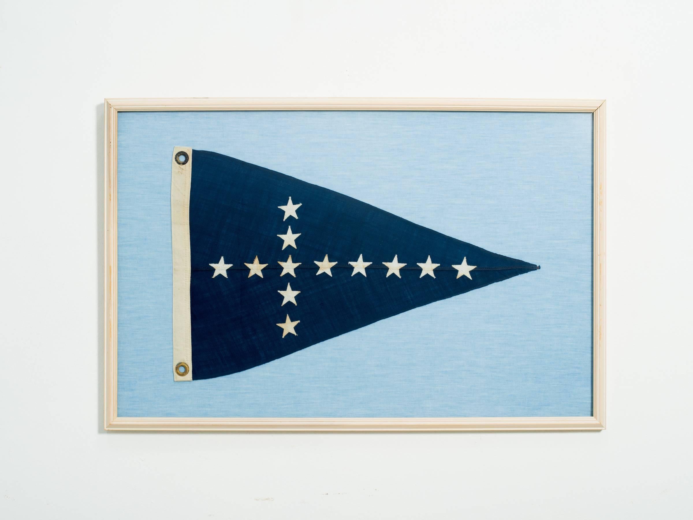 Mid-20th Century Pair of Framed Nautical Flags