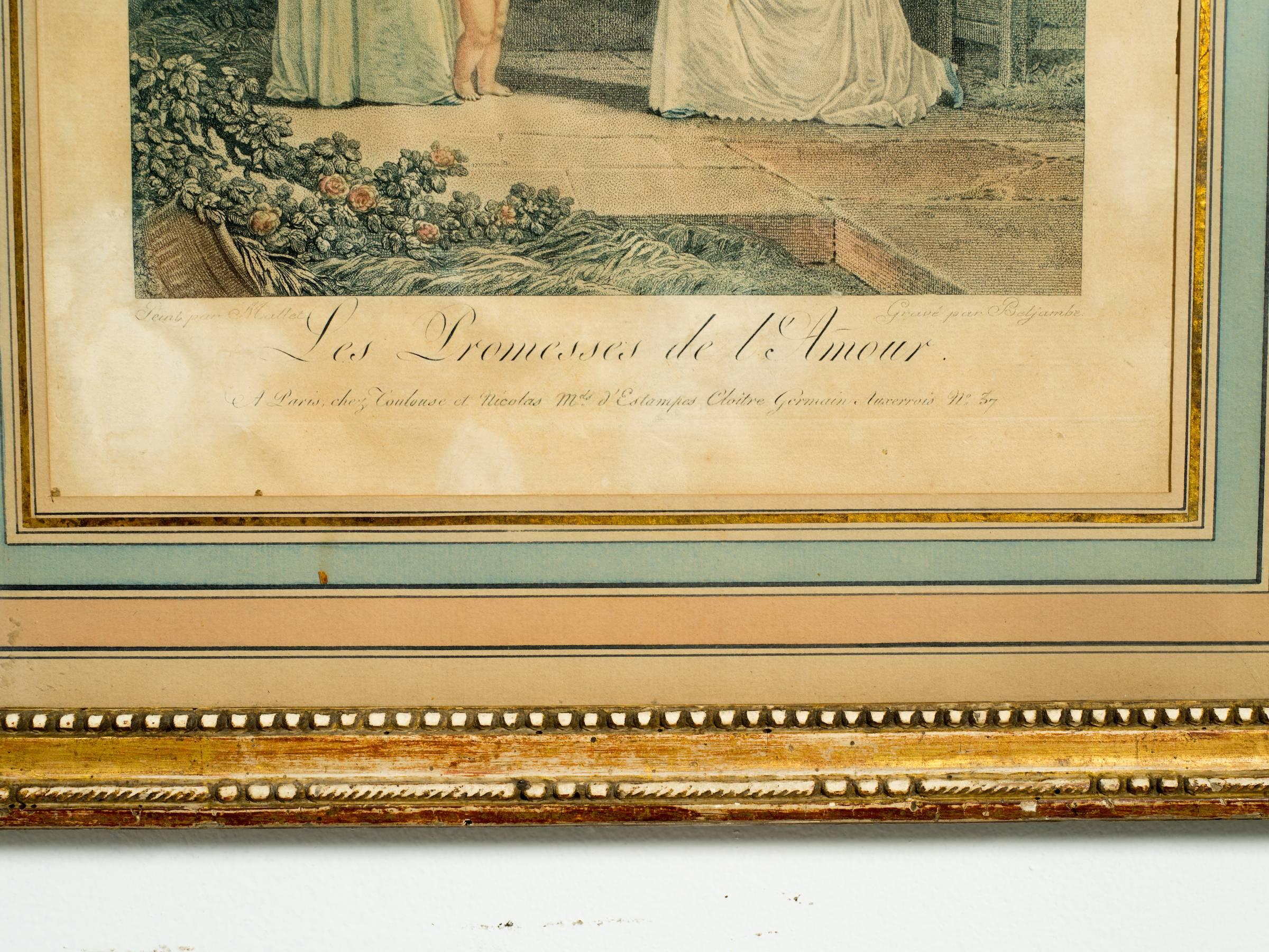 Pair of 19th Century French Prints For Sale 3