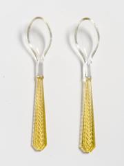 36 Czechoslovakian Glass Spoons from the 1960s