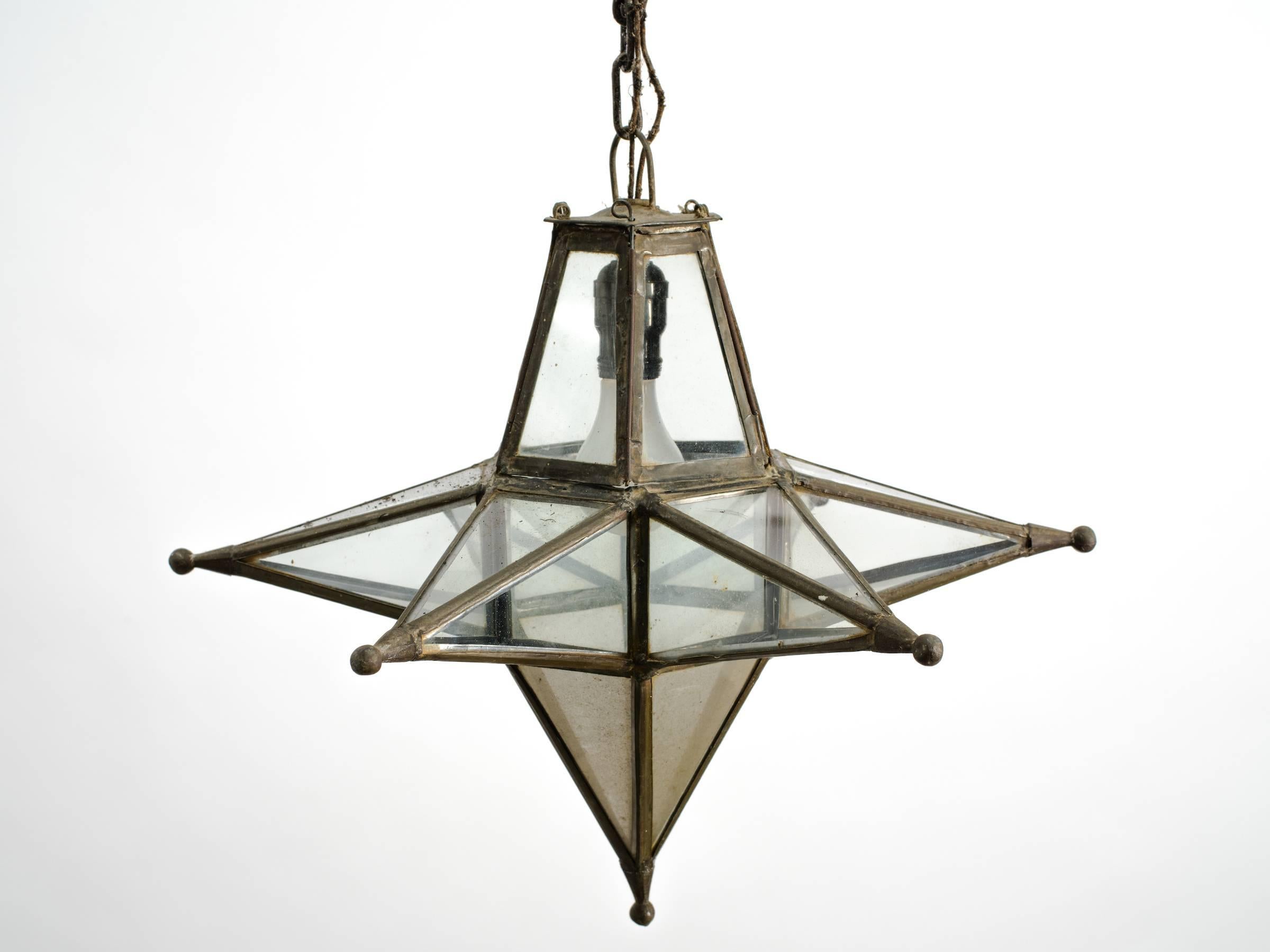 1920s Glass Star Fixture In Good Condition In Tarrytown, NY