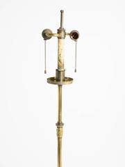 1930s Brass Deco Adjustable Floorlamp